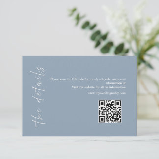 Dammblå Minimalistisk Detaljerad Kort
