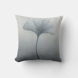 Dammblått Ginkgo Biloba-blad Modern Minimalism Kudde