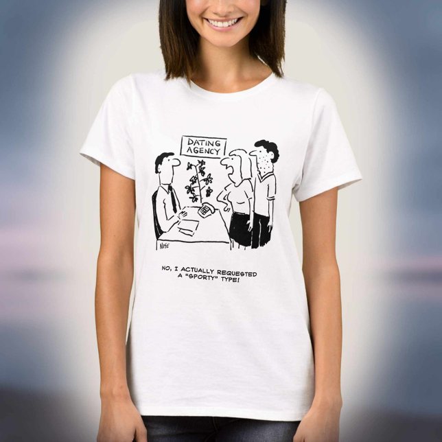 Dammbyrå - hon ville ha en "Sporty"-typ T-shirt (Skapare uppladdad)