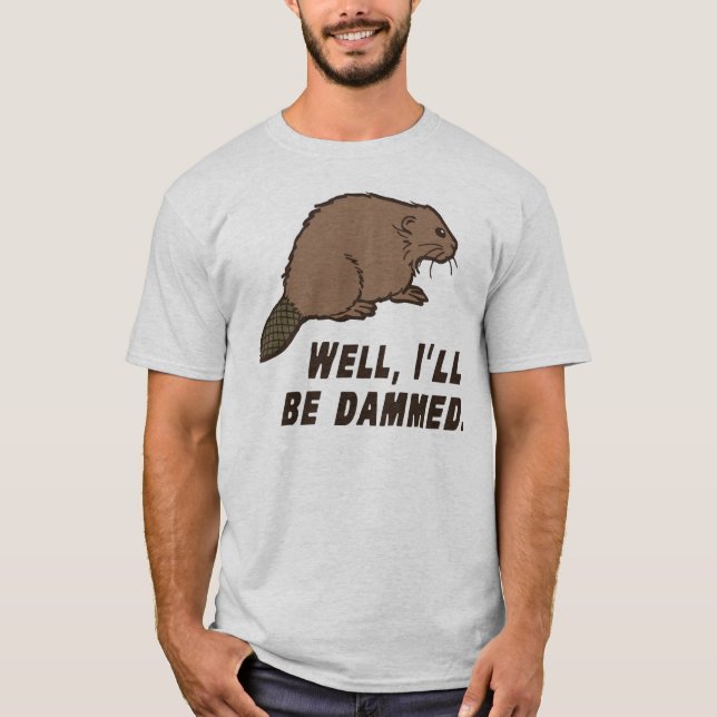 Dämmd av bäver t-shirt (Framsida)