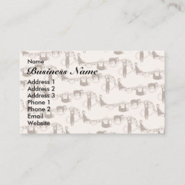 Dammdjungeln i Cute-slätten mönster Visitkort