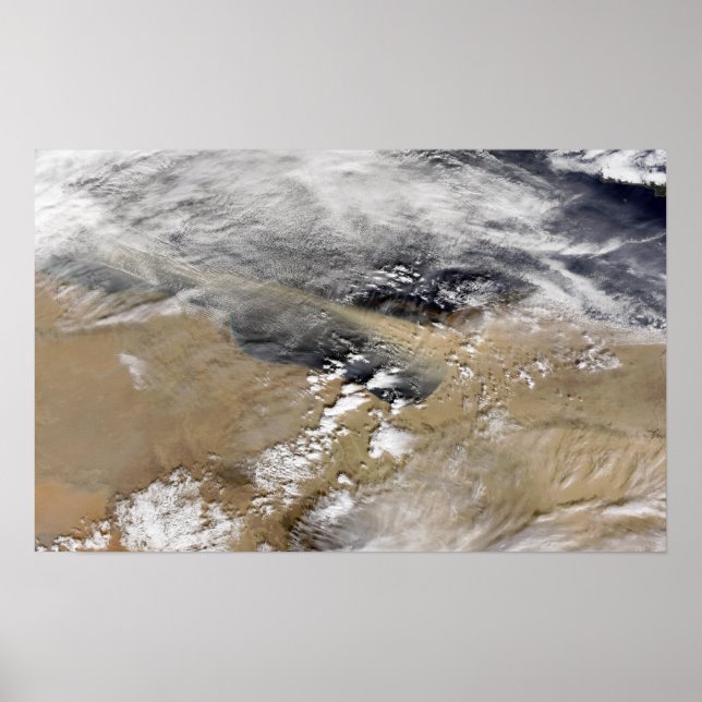 Dammen blåser utanför Libyens kusten Poster (Framsidan)