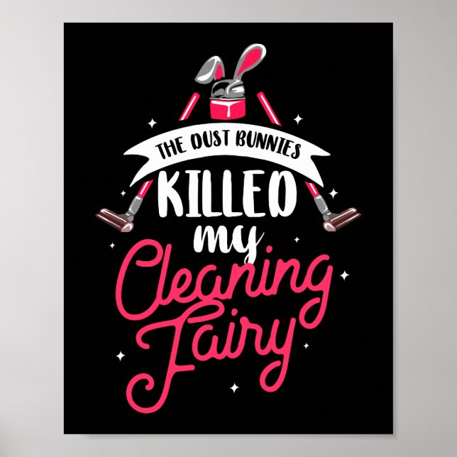 Dammen dödade Städning Fairy Städning Poster (Framsidan)