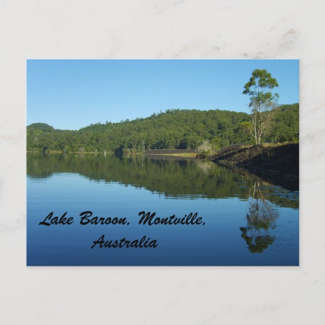 Dammen på Sjö Baroon, Montville, Australien Vykort (Framsida)