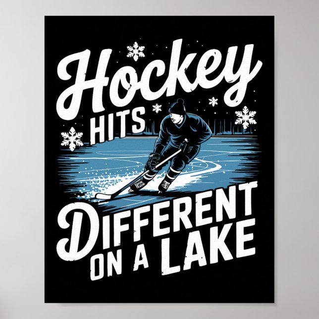 Dammhockey slår annan shinny  poster (Framsidan)