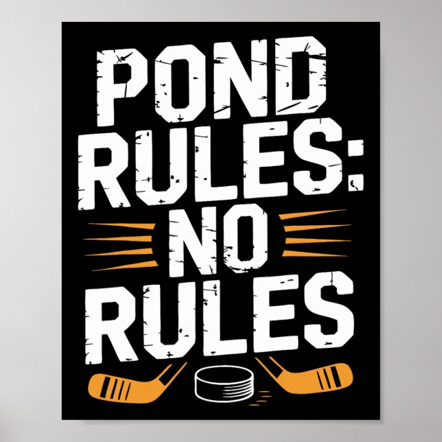 Dammhockeyspelare Dammregler Shinny  Poster (Framsidan)