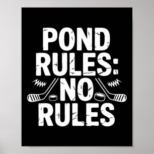 Dammhockeyspelare Inga Regler Shinny  Poster