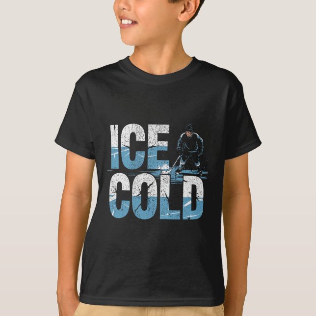 Dammhockeyspelare Iscold Shinny  T Shirt (Framsida)