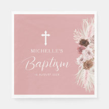 dammig baptism i ro blommigt kor
