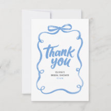 Dammig blå bandbåge Whimsical bröllopsfest