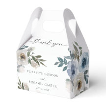 Dammig blå bröllopsblomma elegant script rustik 