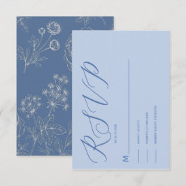 dammig blå kalligrafi elegant modernt svar