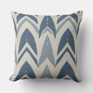 Dammig blå kustbatik Parang-chevron geometrisk Kudde