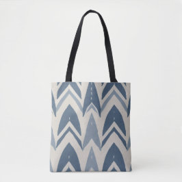 Dammig blå kustbatik Parang-chevron geometrisk Tygkasse