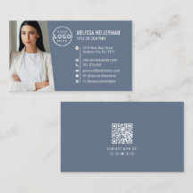 Dammig Blå Professionell Foto Logotyp