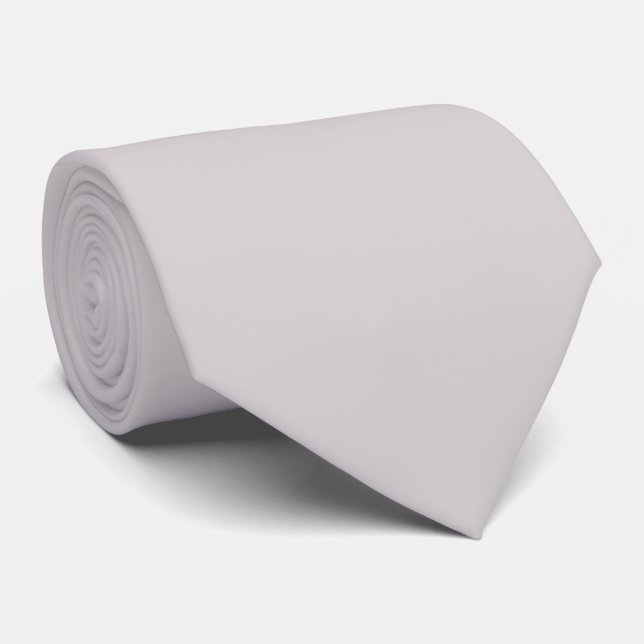 Dammig grå mjuk pastell enfärgad färg slips (Rullad)