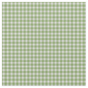 Dammig grön gingham rutig pläd tyg