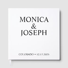 Dammig himmelsblå gästboksgåva, Personlig lyx Gästböcker