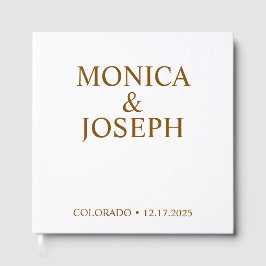 Dammig himmelsblå gästboksgåva, Personlig lyx Gästböcker