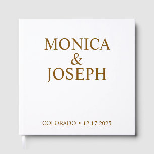 Dammig himmelsblå gästboksgåva, Personlig lyx Gästböcker