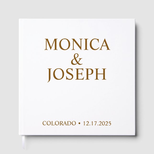 Dammig himmelsblå gästboksgåva, Personlig lyx Gästböcker (Framsida)