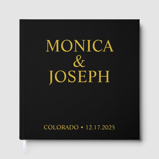 Dammig himmelsblått gästboksgåva, Personlig Lyx Gästböcker (Framsida)