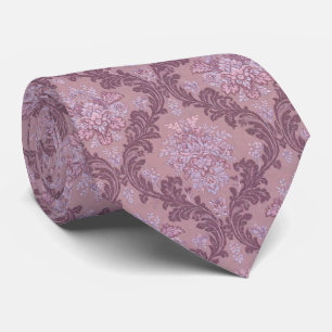 Dammig lavendel rosé mauve lilafärgad elegant dama slips