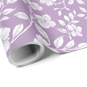 Dammig lila chinoiserie decoupage presentpapper