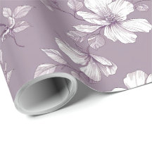 Dammig lila kineseri decoupage