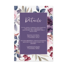 dammig lila ro blommigt vattenfärgen bröllop