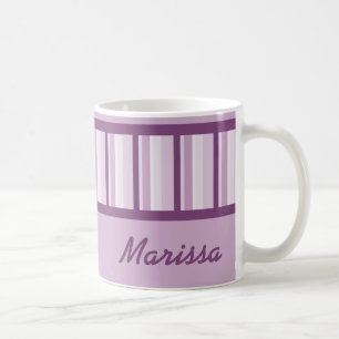 Dammig Mauve Deco personlig mugg