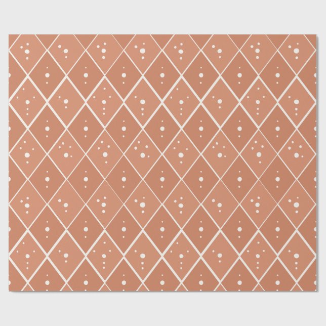 Dammig pärl Diamond Modern Skandinavisk Minimalist Presentpapper (Platt)