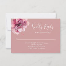 Dammig Ros Elegant Watercolor Blommig Bröllop