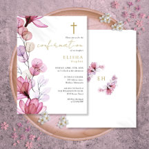 Dammig ros genomskinlig blomster guld konfirmation