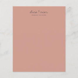 Dammig rosaskrift Minimalistisk företagsbrevpapper