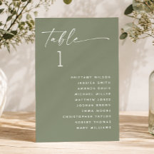Dammig Salvia Grön Minimalistisk Bröllopsställning