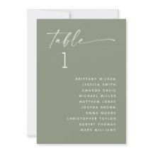 Dammig Salvia Grön Minimalistisk Bröllopsställning
