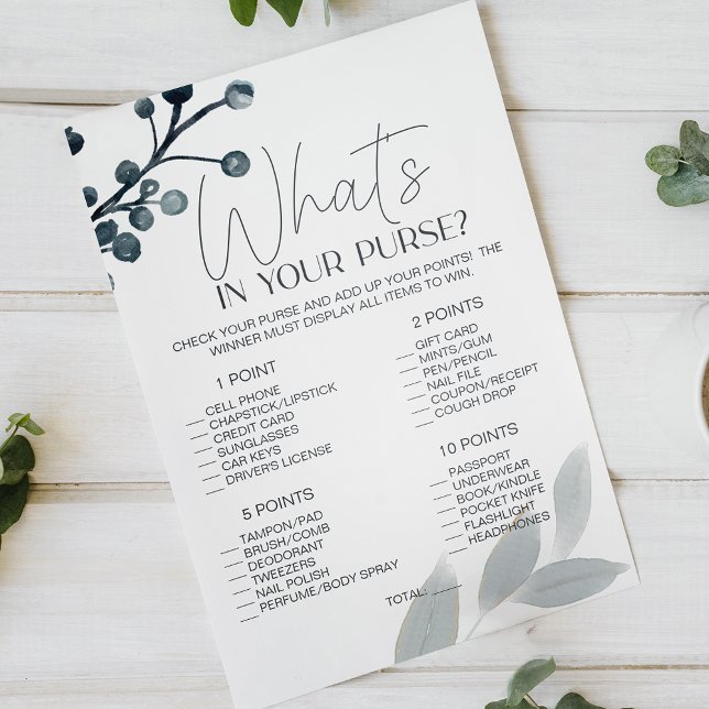 Dammiga Blå Blommor Bröllopsspel Vad Finns I Din H Flygblad (Skapare uppladdad)