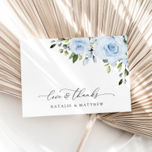 Dammiga blå blommor, grönska, Boho, blomsterbröllo