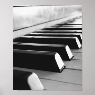 Dammiga pianonycklar poster