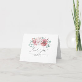 Dammiga rosor blommor elegant tackkort