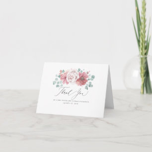 Dammiga rosor blommor elegant tackkort