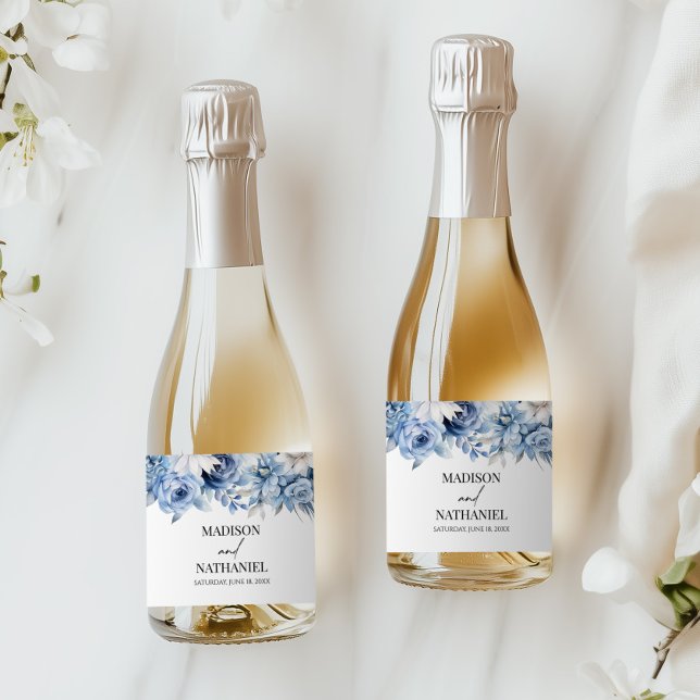 Dammigt Blå Blommor Trädgård Bröllop (Skapare uppladdad)