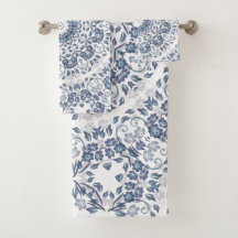 Dammigt blå mandala 