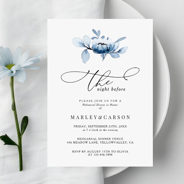 Dammigt blomster minimalistisk manus repetition mi inbjudningar (Skapare uppladdad)