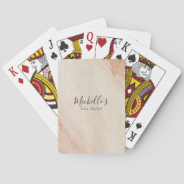 Dammigt brunt pulver chic casinokort