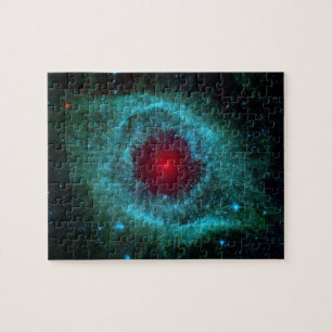 Dammigt öga av spiralnebulaen NGC 7293 Pussel