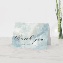 Dammigt tack för blåttArtisticAbstract penseldrag Kort