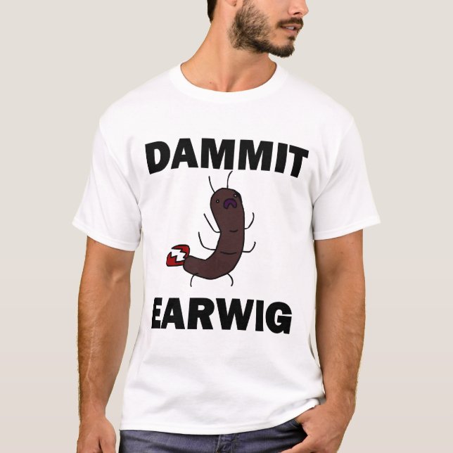 DAMMIT EARWIGskjorta Tee Shirt (Framsida)