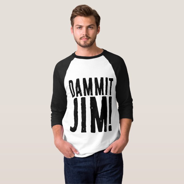 DAMMIT JIM! SCI-FI FANT-SHIRT T SHIRT (Hel framsida)
